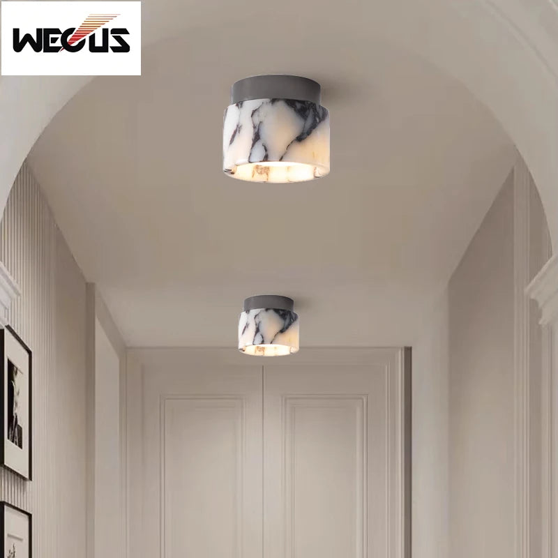 Marble LED Ceiling Light, 12 x 10cm