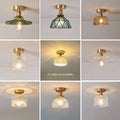 Glass shade pendant ceiling lamp