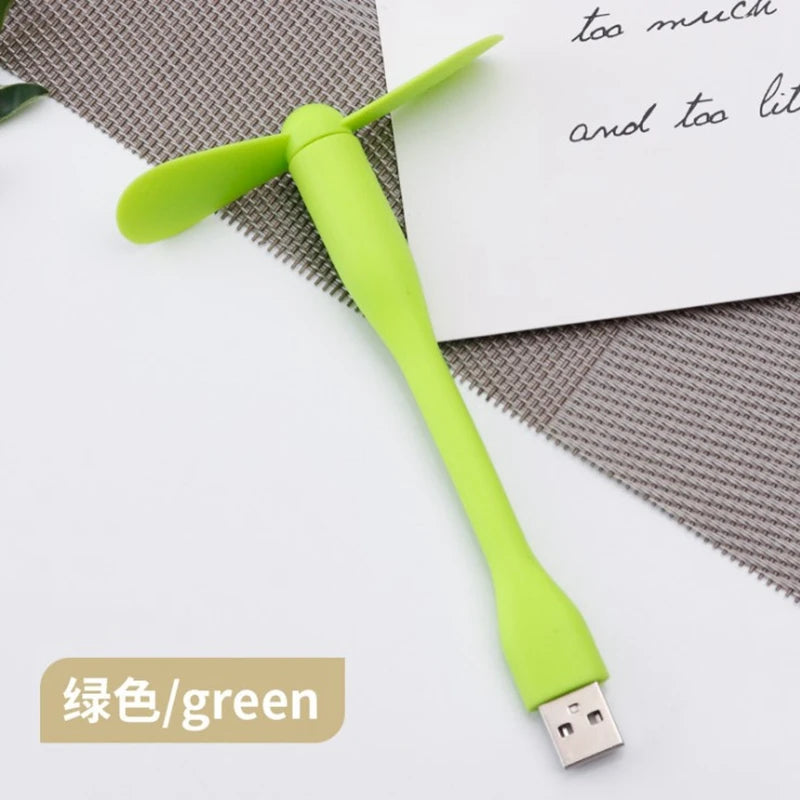 Mini USB Fan, Flexible and Bendable, for Laptop and Power Bank