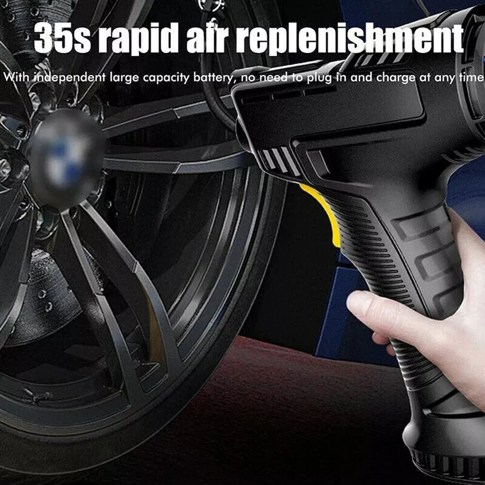 Cordless 12V Electric Tyre Inflator Pump for Cars, Bikes and Motorcycles