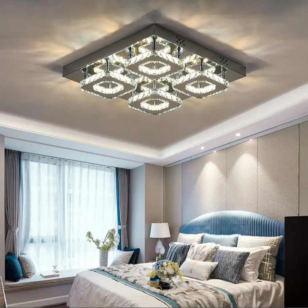 48W LED crystal chandelier pendant