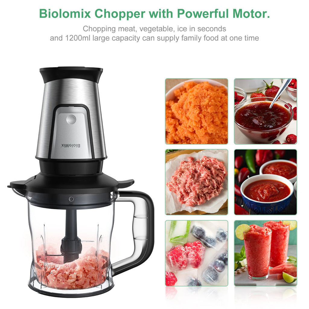 700W 3-in-1 Food Processor, Portable Blender, Chopper and Dry Grinder