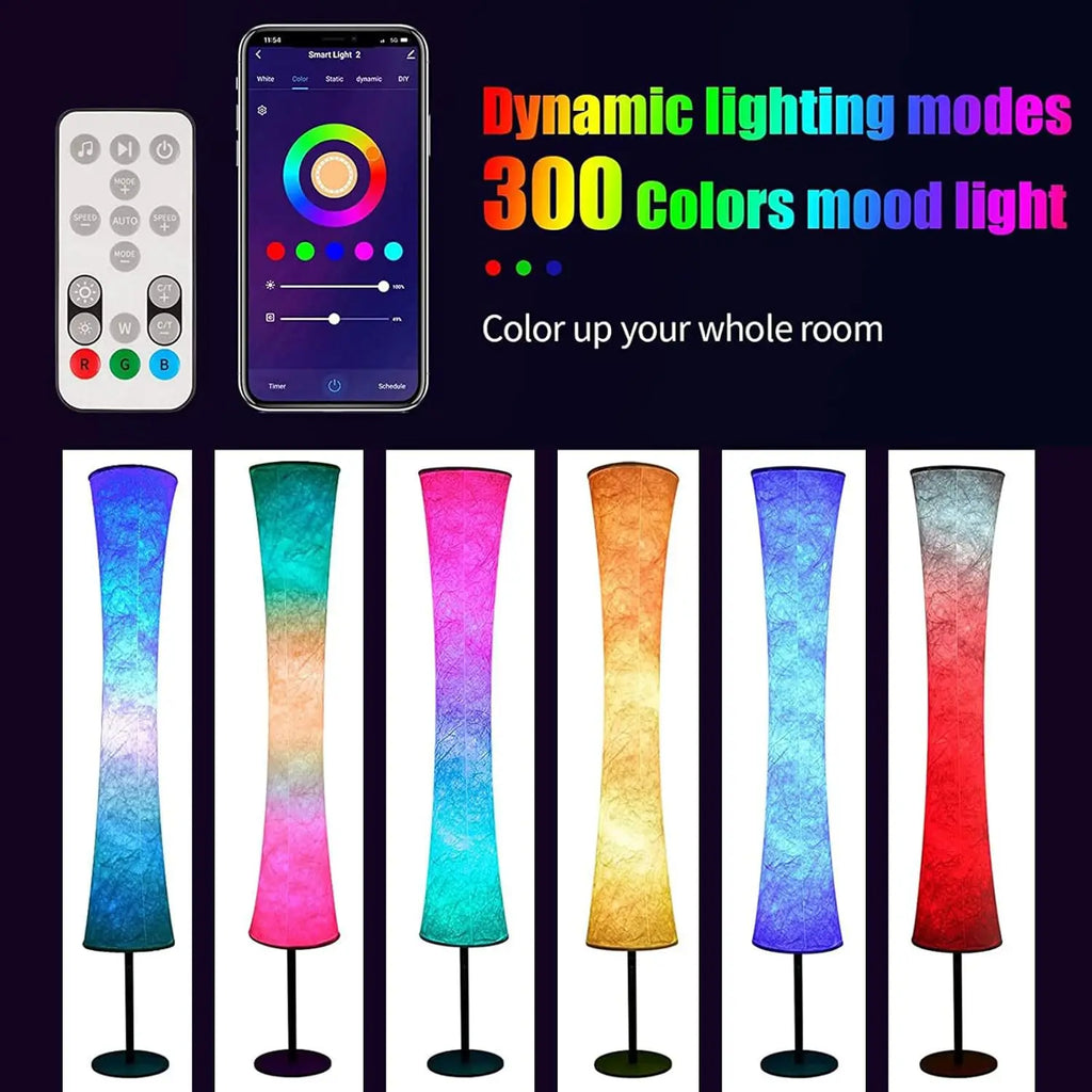 RGB Smart Floor Lamp, WiFi, Alexa Control, 90-260V