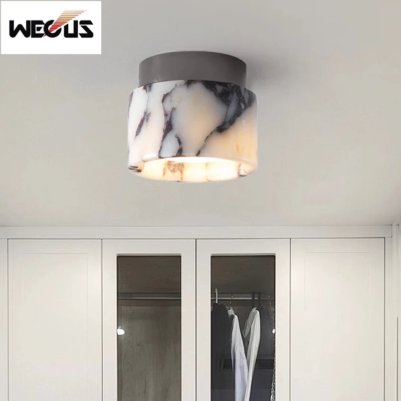 Marble LED Ceiling Light, 12 x 10cm
