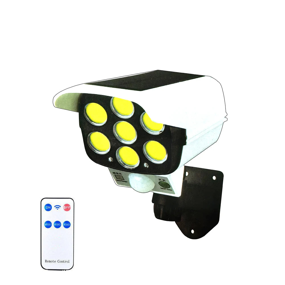 Solar Wall Light with Motion Sensor, 77 LED, 3 Modes