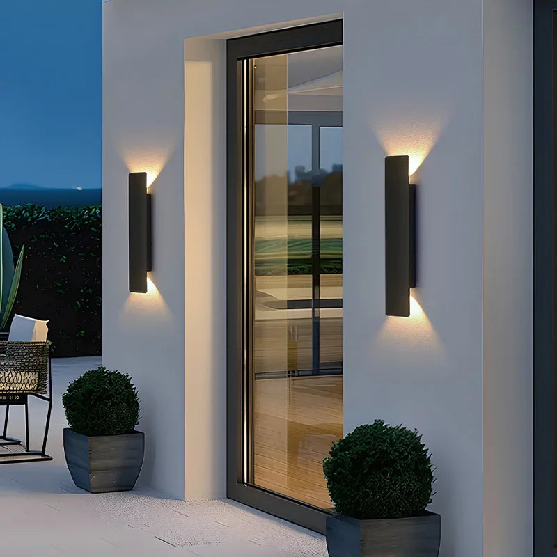 Modern LED Up and Down Wall Lamp, 18W, IP65 Aluminium