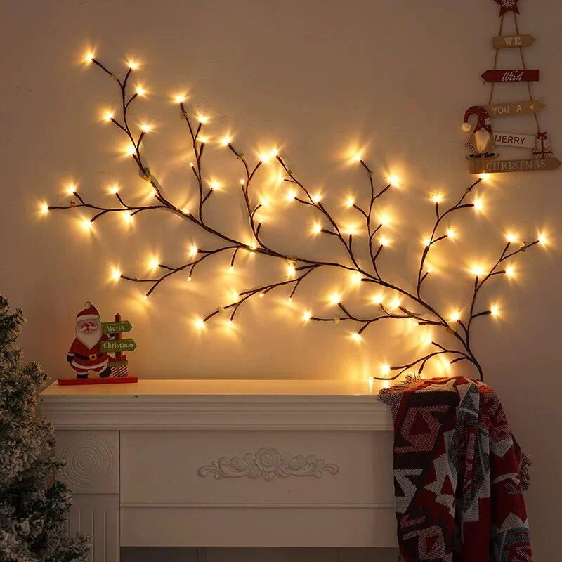 LED Birch Tree Light, Bendable Willow Vine, Indoor Atmosphere Decor