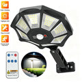 Solar LED wall light with PIR sensor