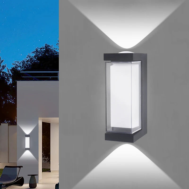 Modern LED up and down wall lamp
