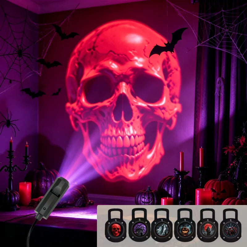 Halloween USB projection lamp