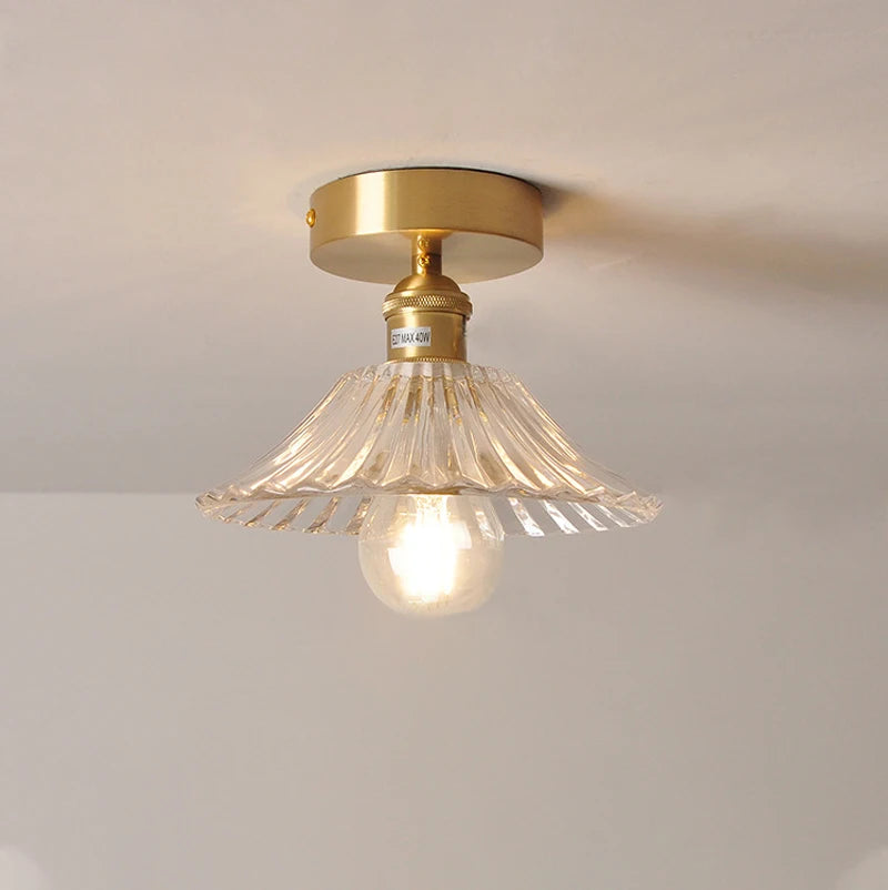 Modern Glass Shade Pendant Ceiling Lamp, E27
