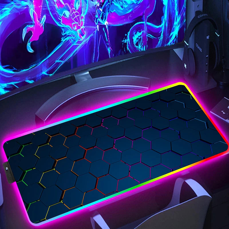 RGB Gaming Mouse Pad, 300 x 600mm, Anti-Slip