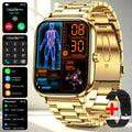 Gold Smart Watch 1.83" HD Screen with Wireless Calls, IP68