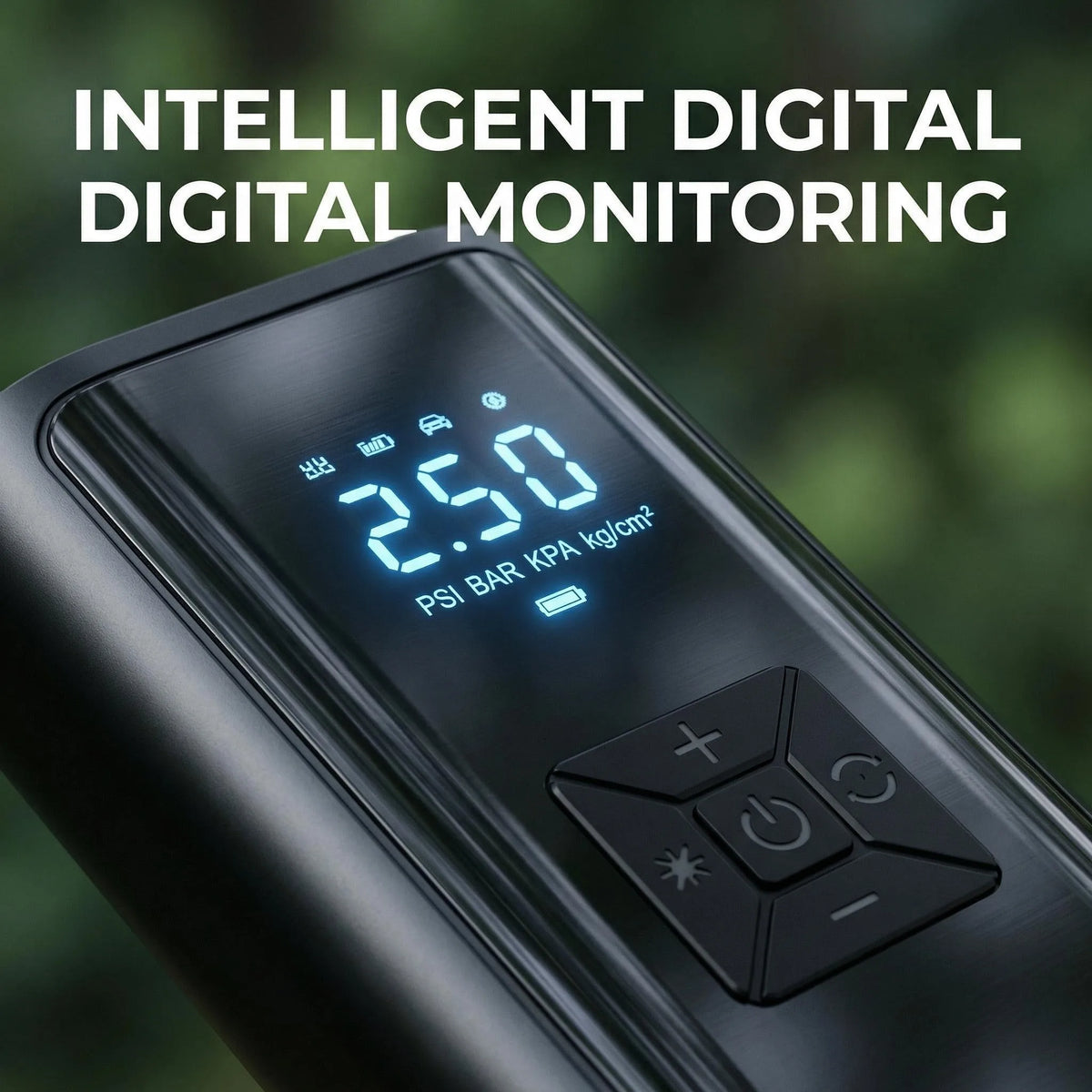12V 150PSI Portable Tyre Inflator with Digital Gauge, Auto Inflation and LED Light