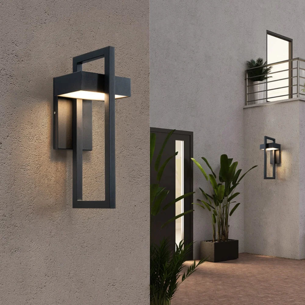 Modern Outdoor Wall Light, 3000K, Exterior Sconce