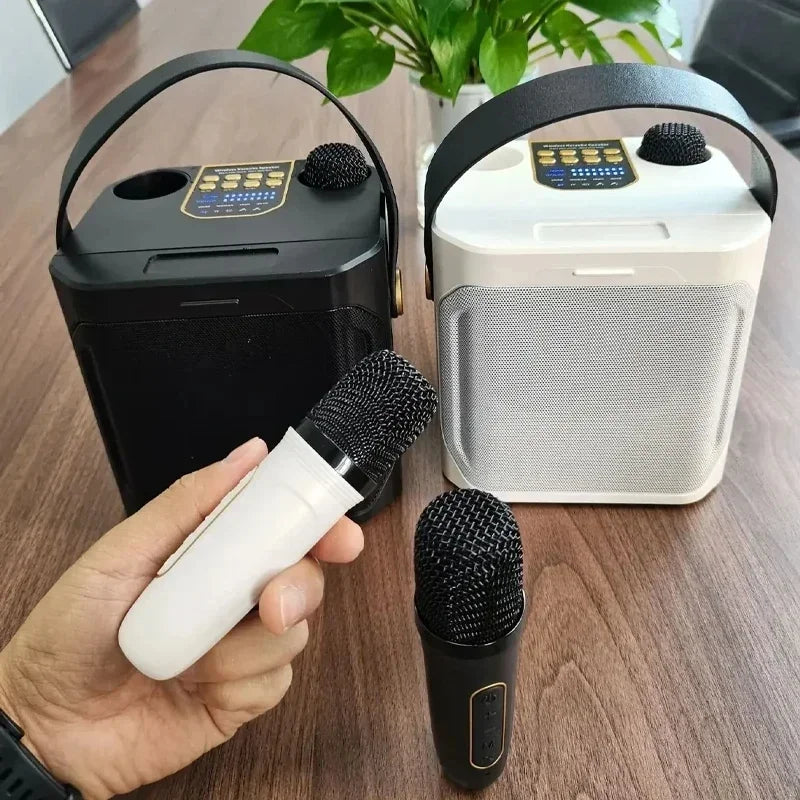 Portable Karaoke Bluetooth Speaker with Subwoofer and Microphone