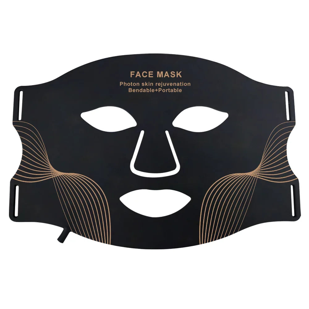 Wireless Portable 7-Colour LED Face and Neck Mask with Red Light Mode