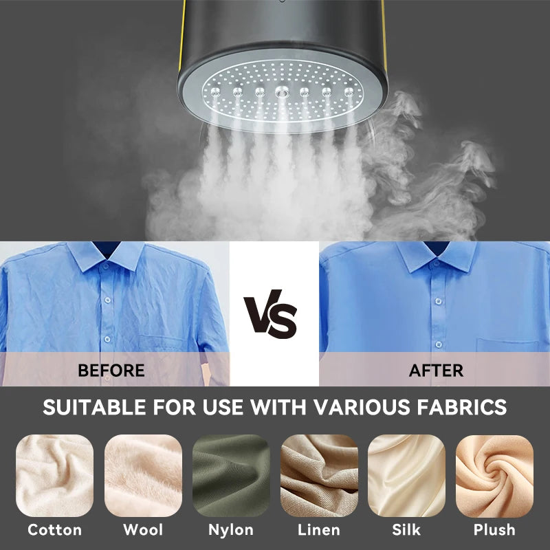 1500W Handheld Steam Iron, 30-Second Preheat, 300ml Garment Steamer