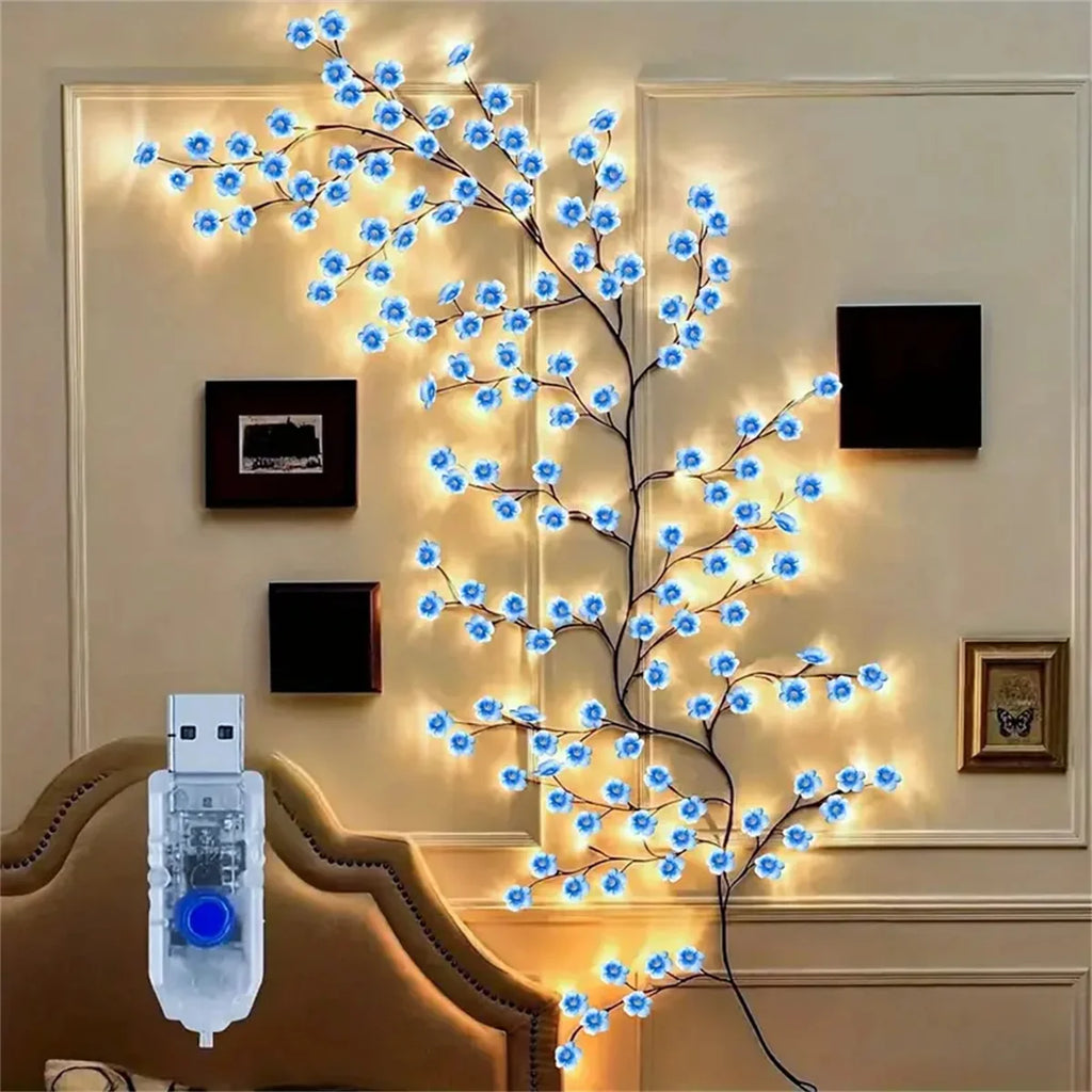 USB cherry blossom branch light string