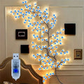 USB cherry blossom branch light string