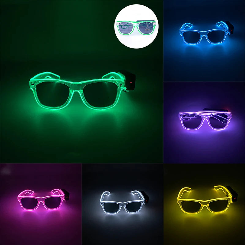 LED Glow Sunglasses for Rave Parties