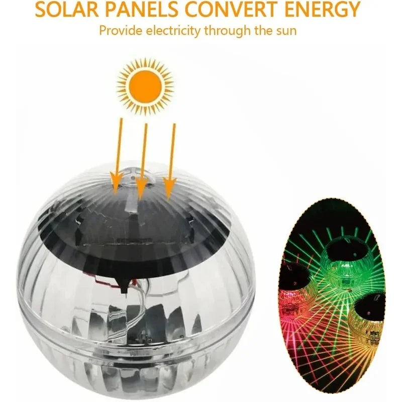 Solar Floating Pool Ball Light, Colour-Changing, Waterproof