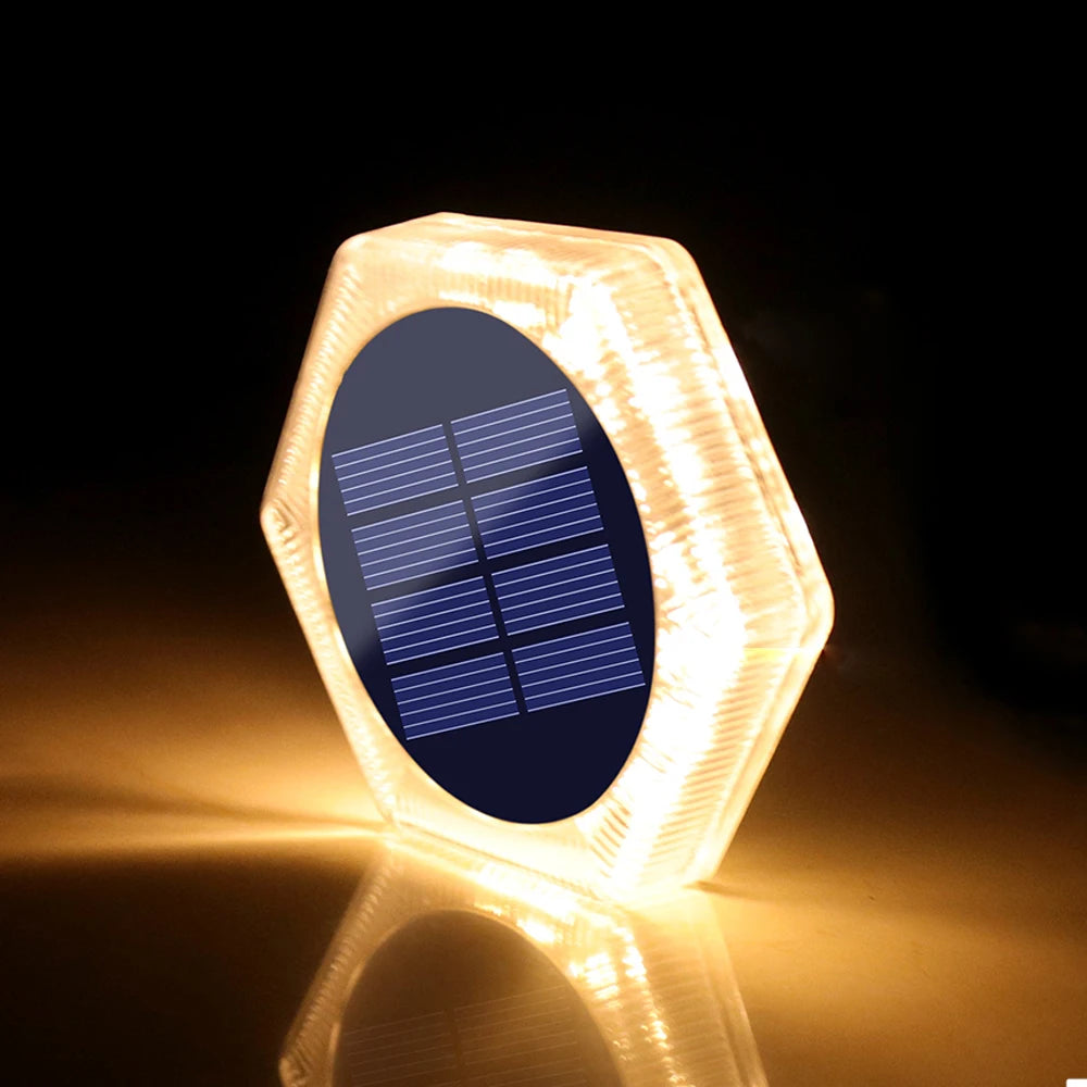 Solar LED Deck Lights, IP68 Waterproof, Auto On/Off