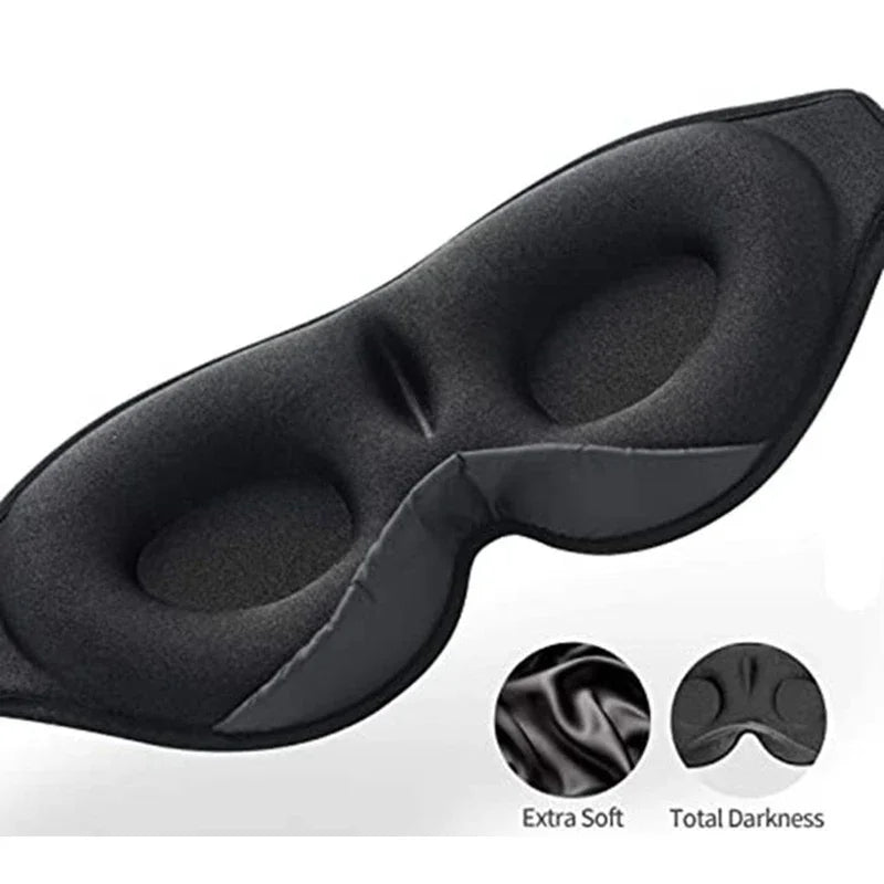 3D Contoured Sleep Headphones Eye Mask