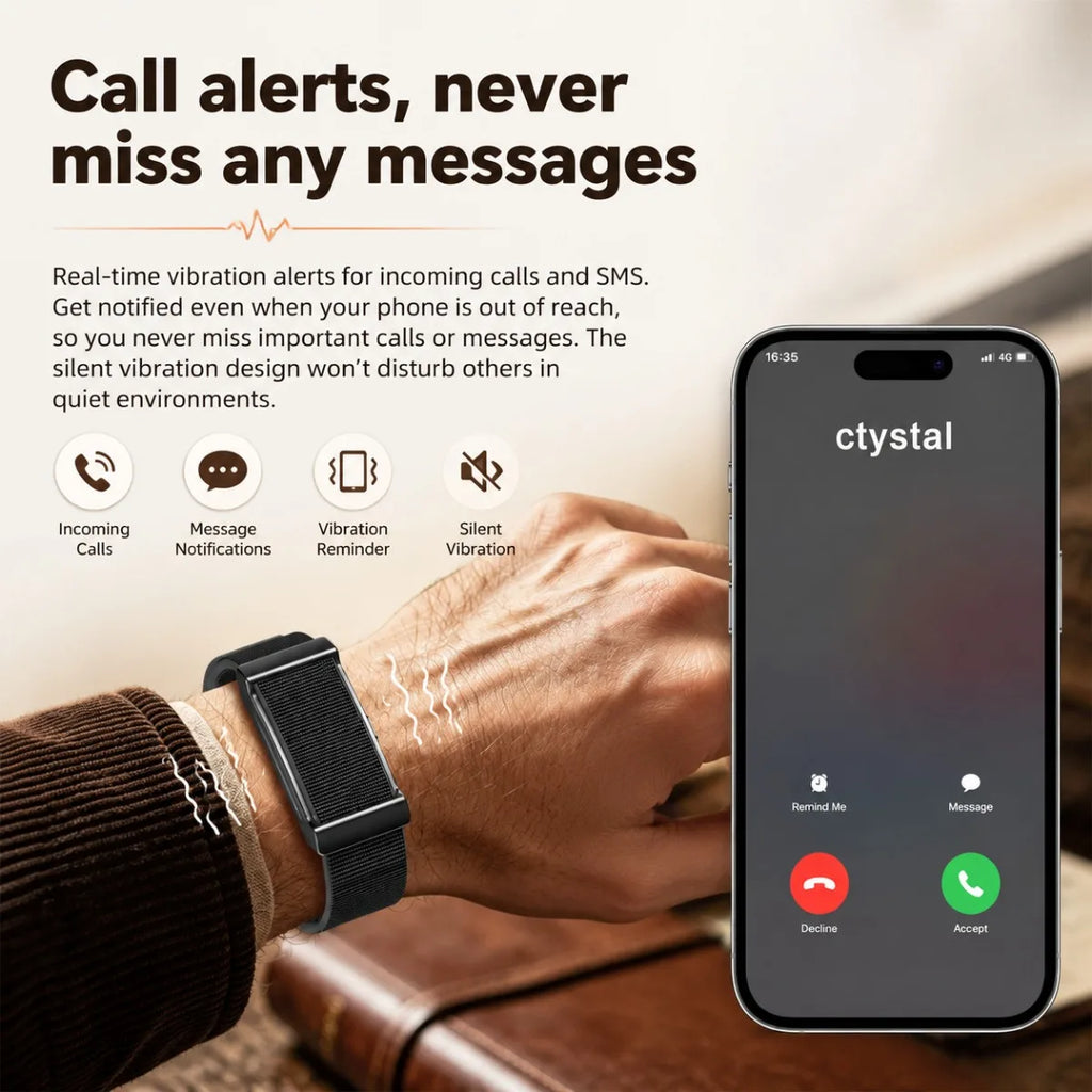 Screenless Fitness Tracker Wristband, Waterproof (2026)