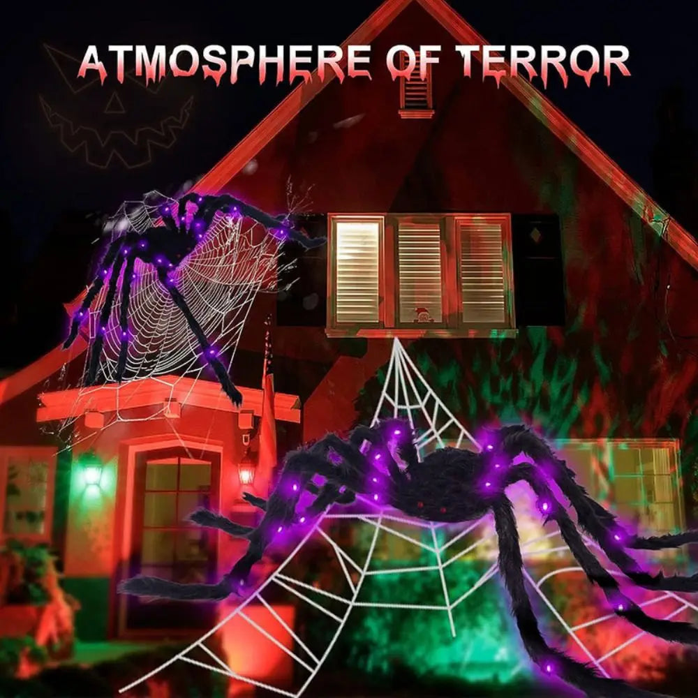 8 Mode Halloween Spider Web Lights, 5m, Waterproof, Luminous
