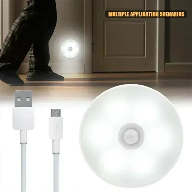 Magnetic Motion Sensor Night Light, USB Rechargeable