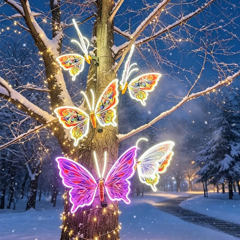 LED Dynamic Butterfly Light with Stand, 30/40/60cm