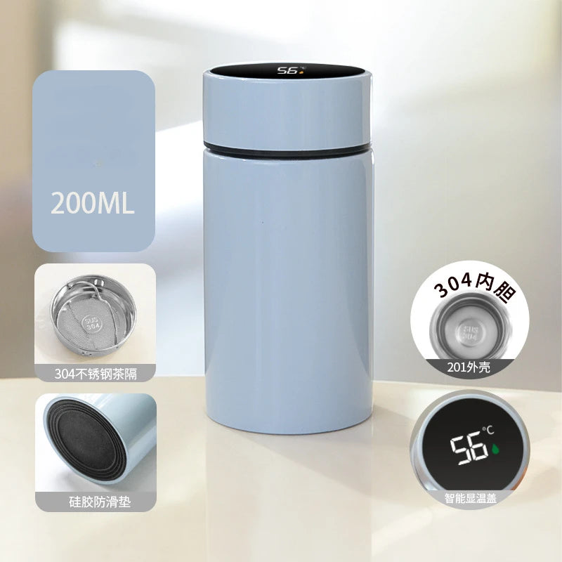 Smart Mini Pocket Thermos, 200ml with Temperature Display and Filter
