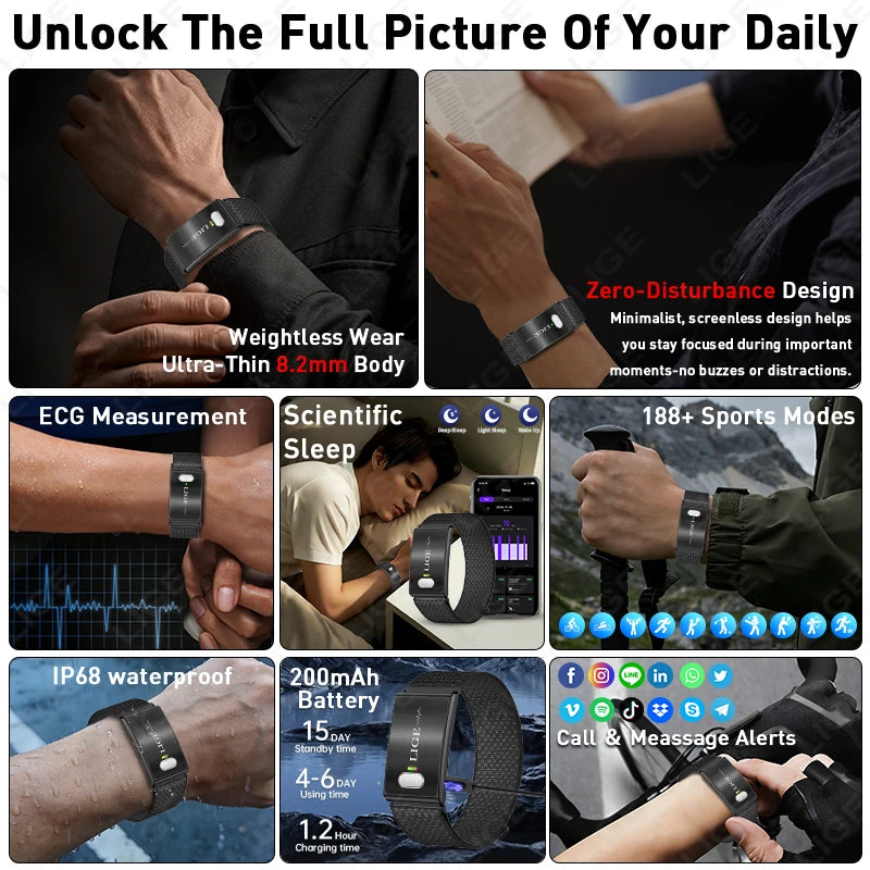 Smart Bracelet with Health Monitor (2026 Edition)