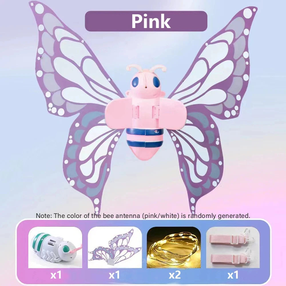 Electric Moving Butterfly Wings with Lights for Kids