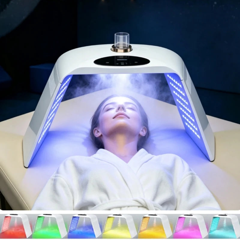 Foldable 7-Colour LED Photon Face and Body Mask with 3-Level Nano Spray