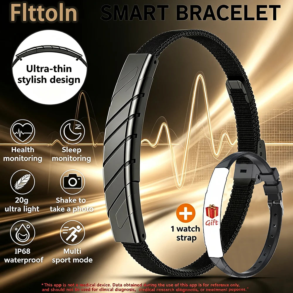 Waterproof Smart Band with Gesture Control, Heart Rate & Sleep Monitor