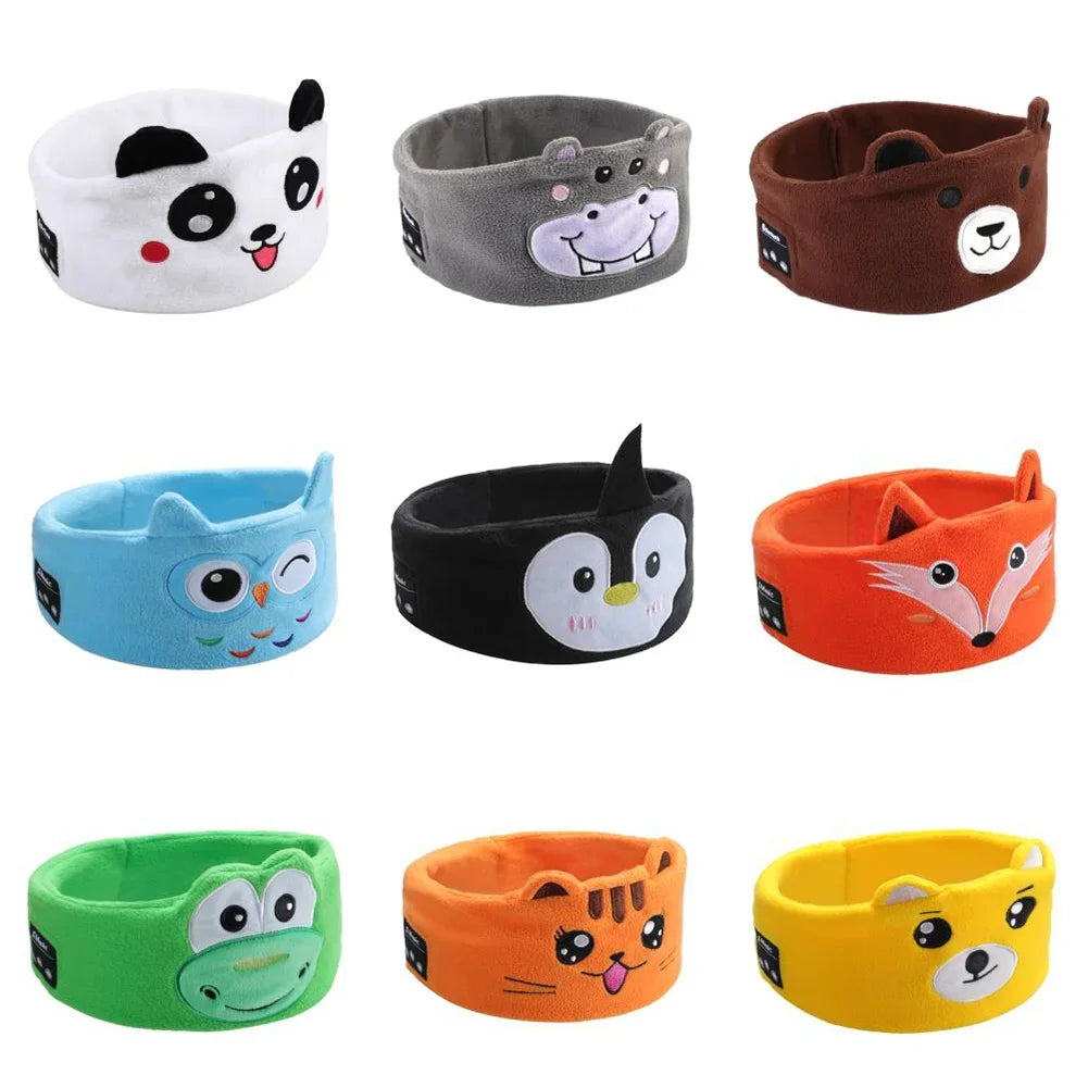 Kids Bluetooth 5.0 Sleep Mask Headphones, Soft Headband