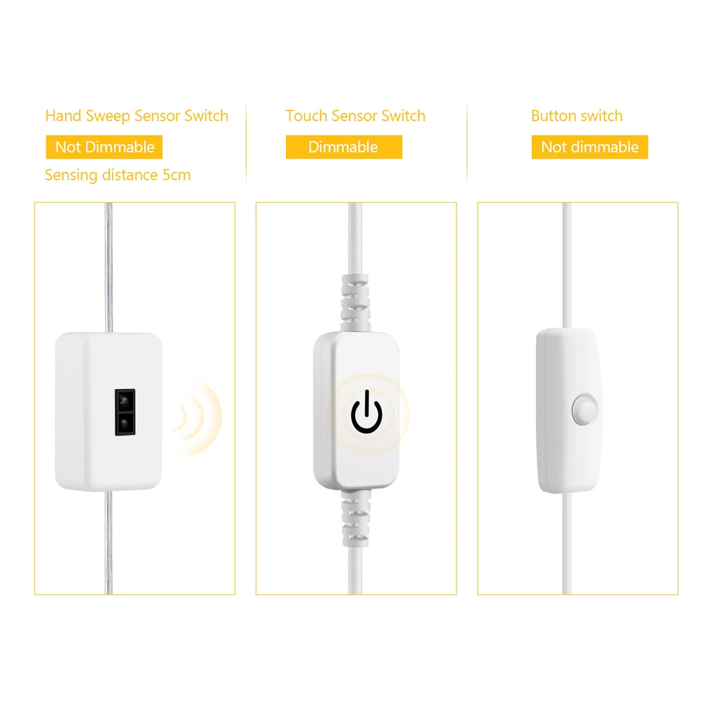 USB LED Under-Cabinet COB Light Strip with Hand-Wave Sensor