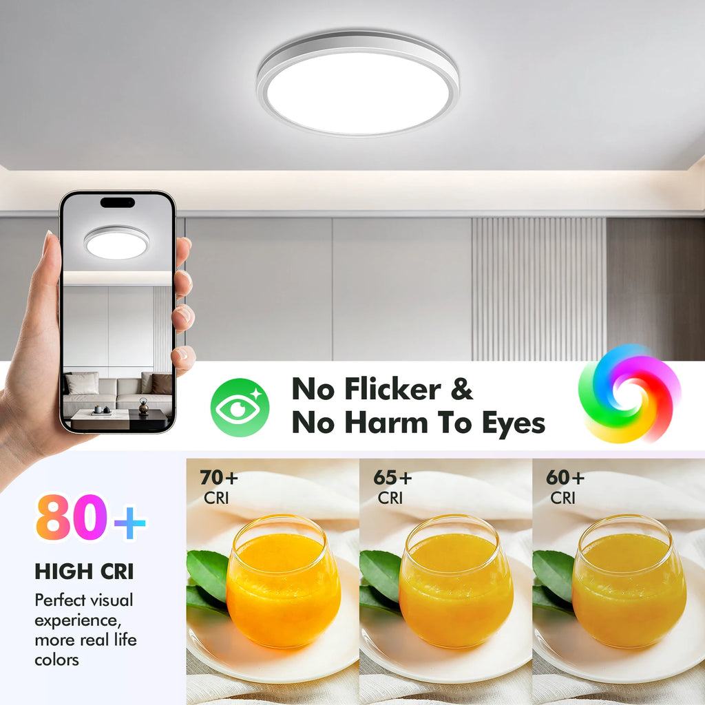 36W/48W RGB Colour-Changing Dimmable LED Ceiling Light