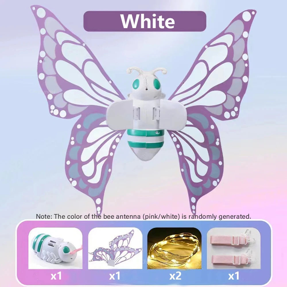 Electric Moving Butterfly Wings with Lights for Kids