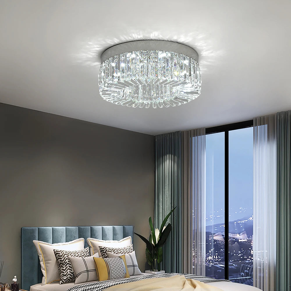 Gold Luxury Crystal LED Ceiling Lamp, 40cm / 50cm