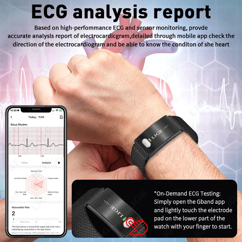 Smart Bracelet with Health Monitor (2026 Edition)