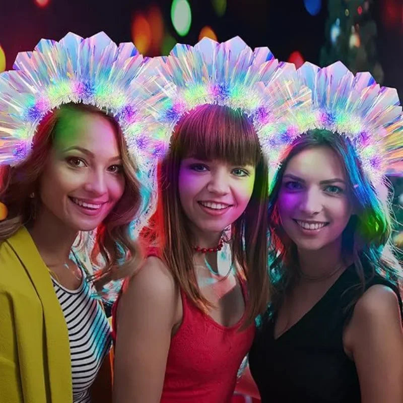Glowing Laser Headband, Light-Up LED Hair Hoop